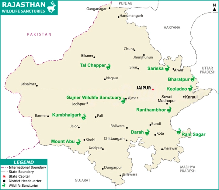 Rajasthan Wildlife Sancturies